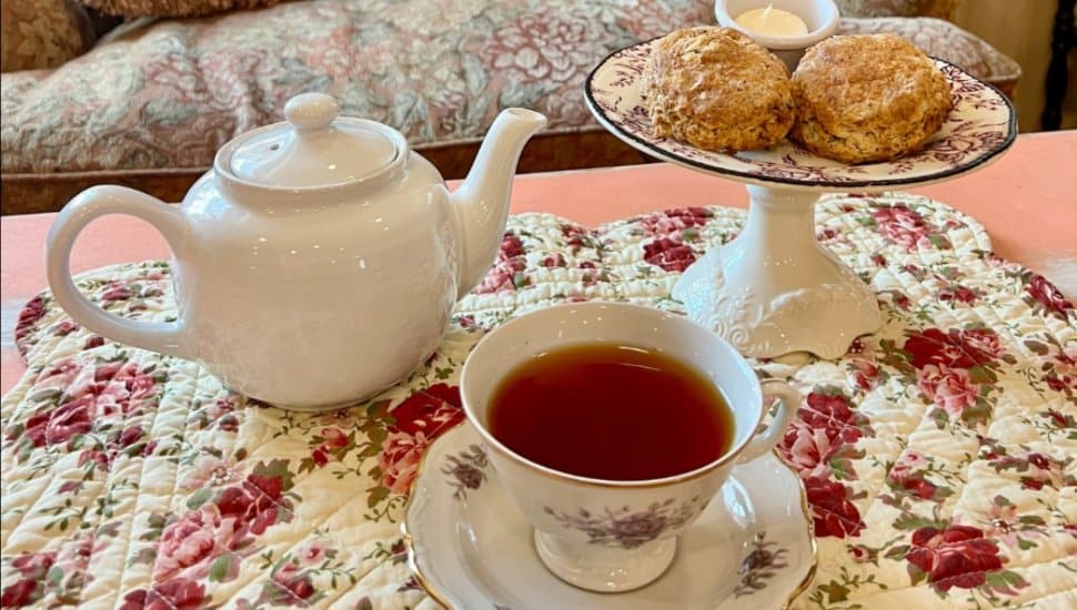 Tea and scones.