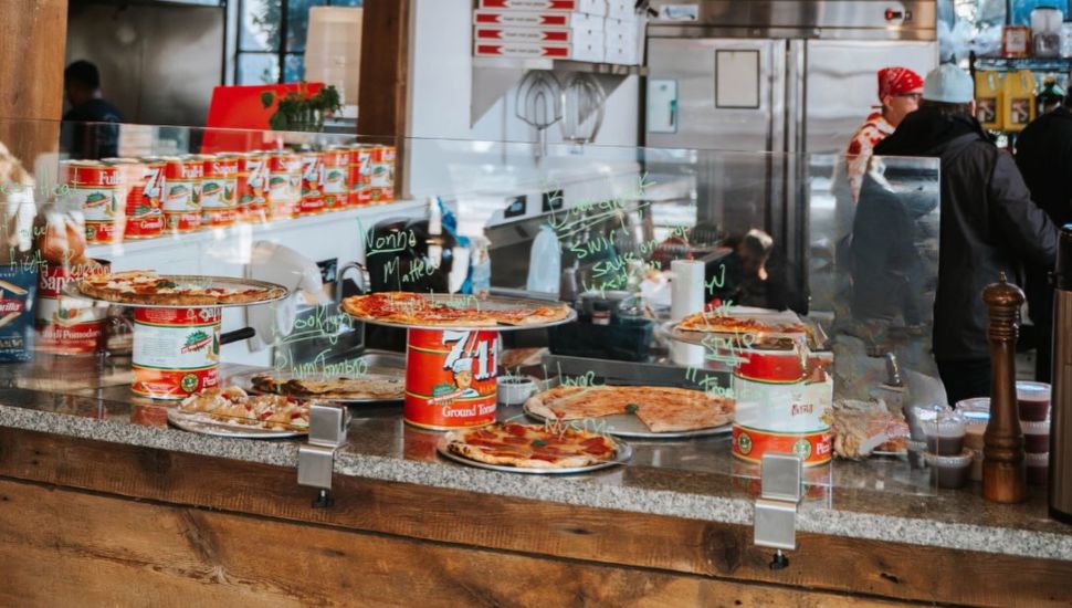 Counter at Villa Capri.