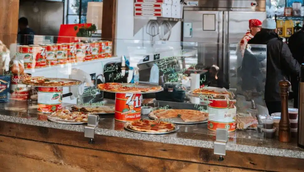Counter at Villa Capri.