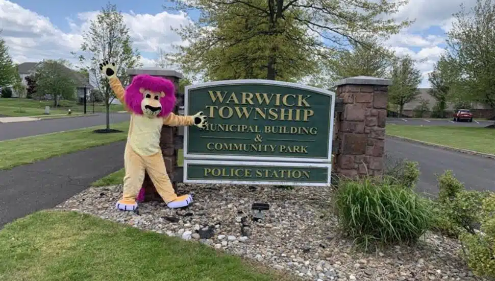 Warwick Township Sign.