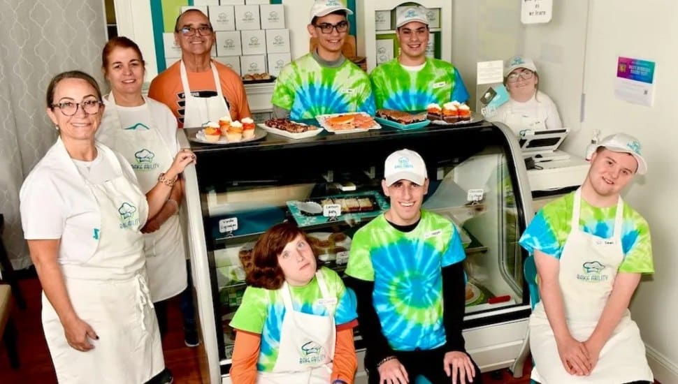 Owner Paula Fasciano with members of her team at Bake Ability.