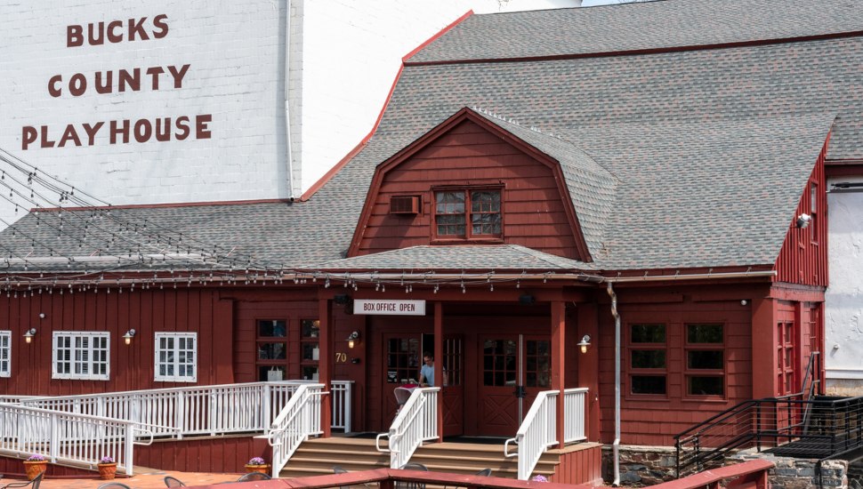 Bucks County Playhouse entrance.