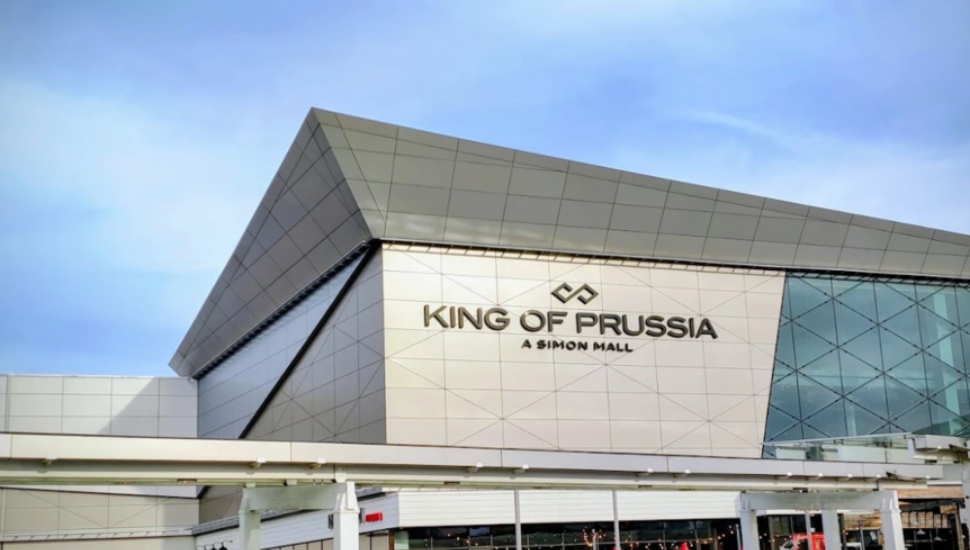 Outside of the King of Prussia Mall.