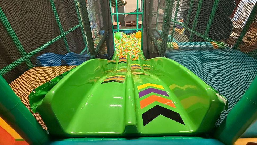 One of the slides and a ball pit at the new Little Explorers Adventure Park in Dublin.