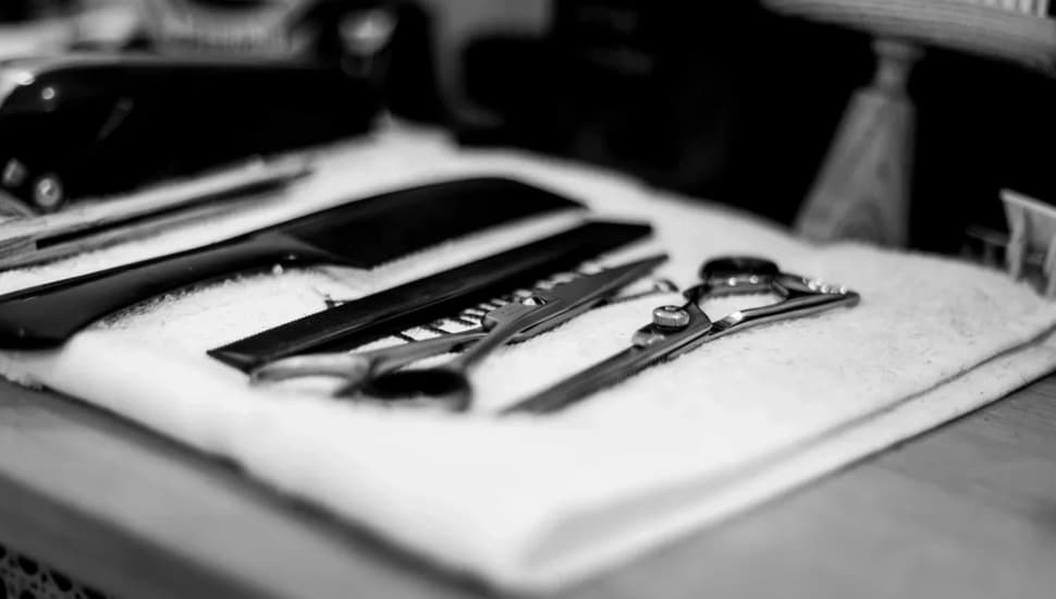 Scissors and combs.