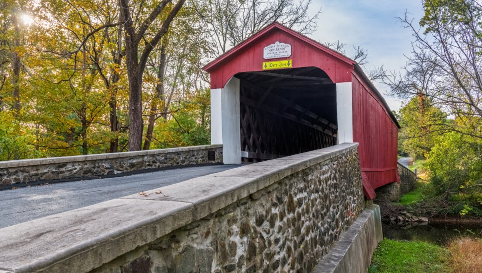 Van Sandt Covered Bridge.