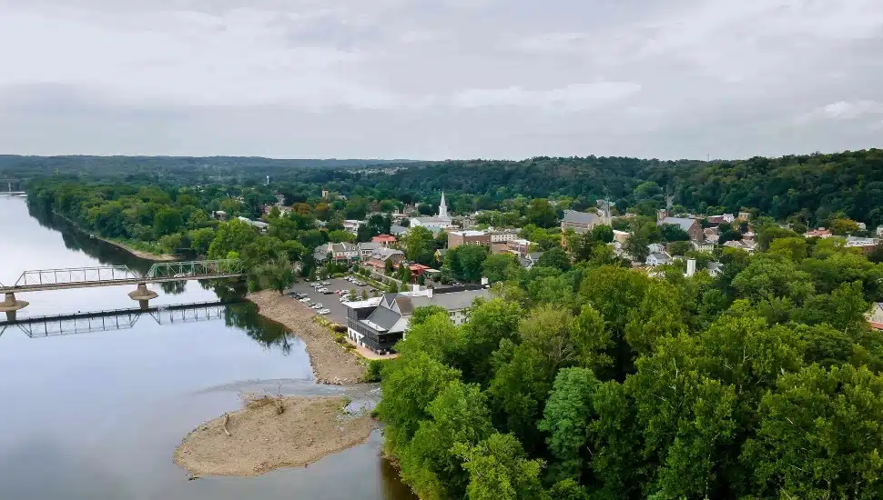Aerial view of New Hope.