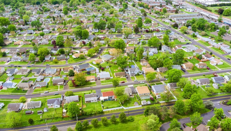 Aerial view of Bensalem.