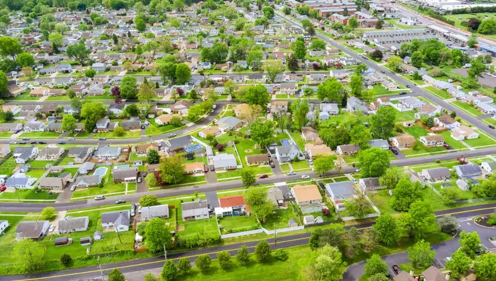 Aerial view of Bensalem.