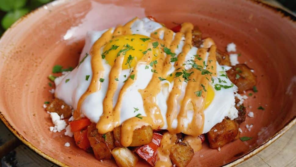 Egg dish from The Cage.