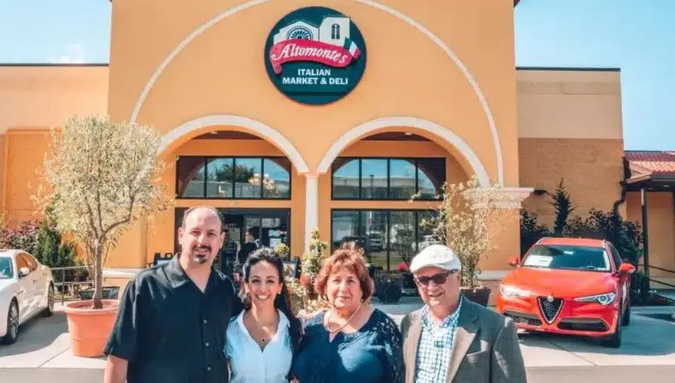 Grispino Family in front of Altomonte’s.