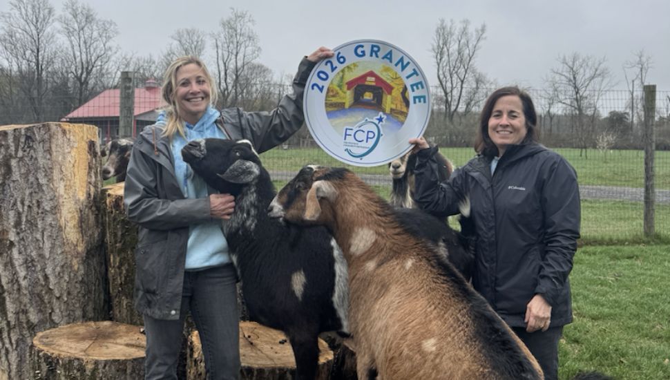 Helping Friendly Farm receives grant from Foundations Community Partnership.