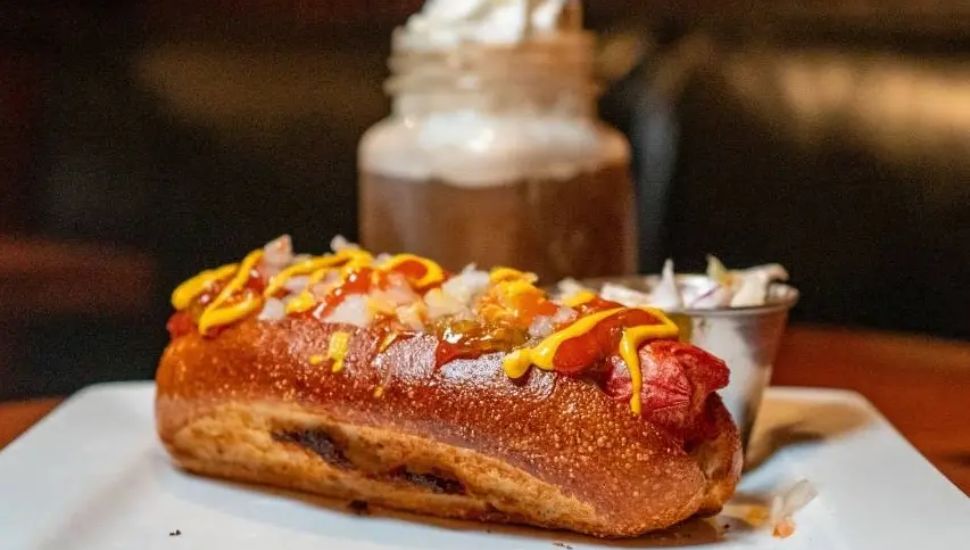 Hot dog from Hart's Tavern.