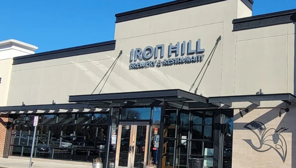 Outside of the former Iron Hill Brewery in Huntingdon Valley.