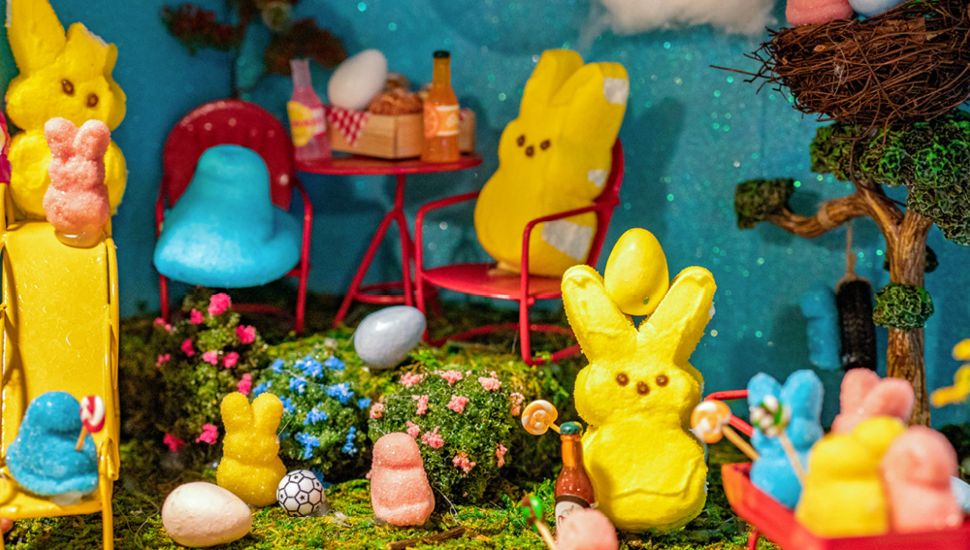 Peeps diorama at PEEPS in the Village.