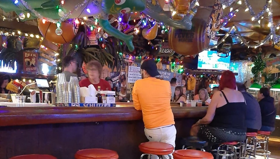 people being served at Sparky's World Famous in Levittown.