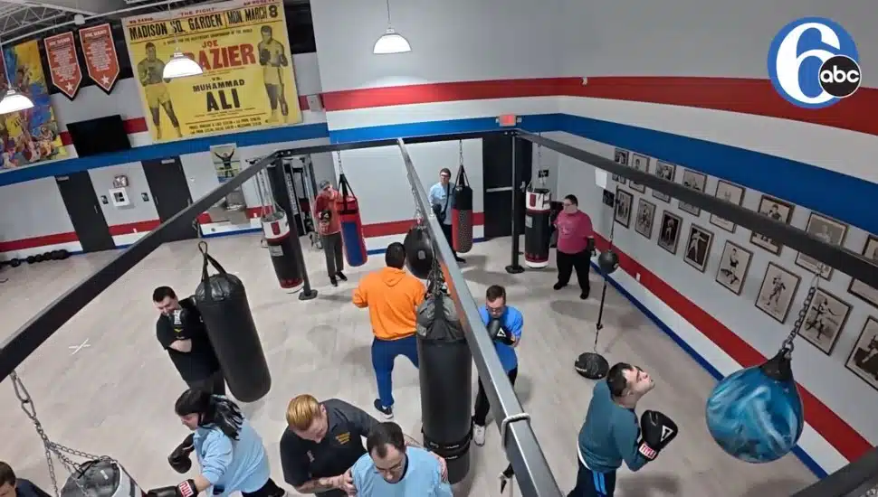Young adults at Joe Hand Boxing Gym.