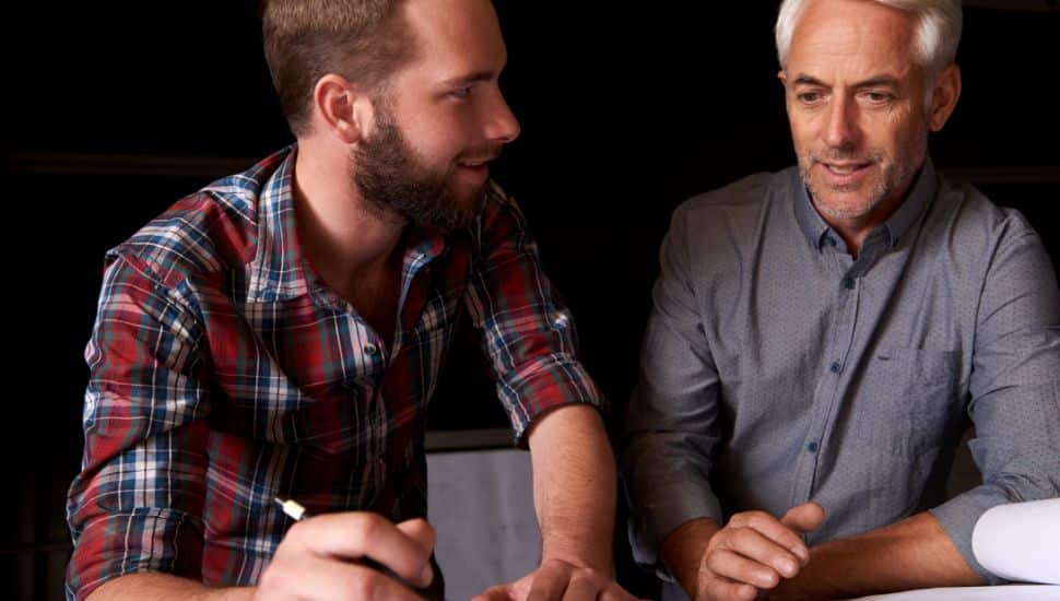 two men mentoring