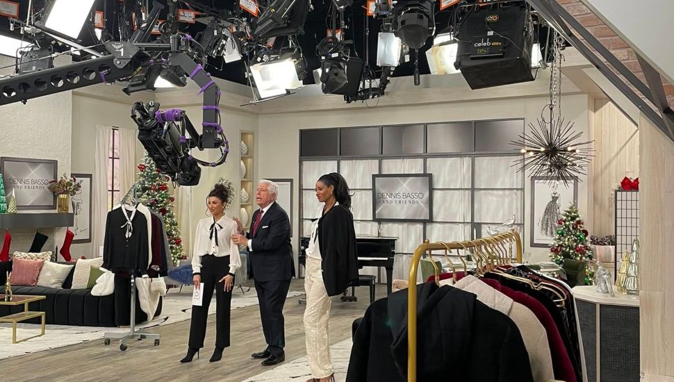 Live studio shooting of QVC from December.