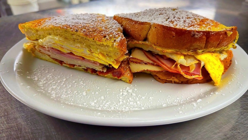 French Toast Breakfast Sandwich at Aunt Judy's Family Restaurant.
