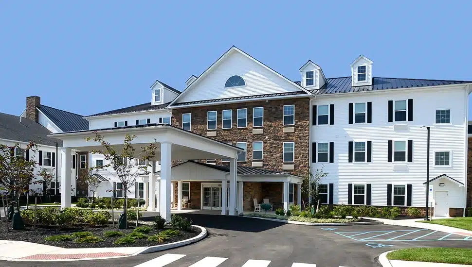 The exterior of Heritage Senior Living's Birches at New Hope community.