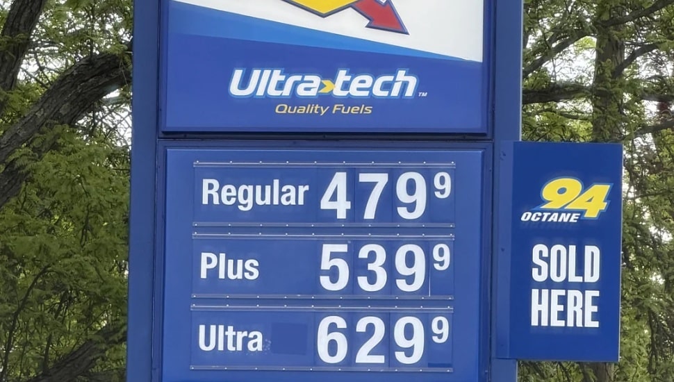 Newtown Sunoco Gas Station Sign.