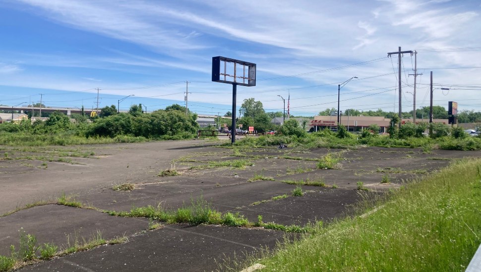 The former O'Connor Freightliner property at 313 Veterans Highway in Bristol Township, where Herring Properties plans to build a 129,000-square-foot warehouse pending PennDOT approval.