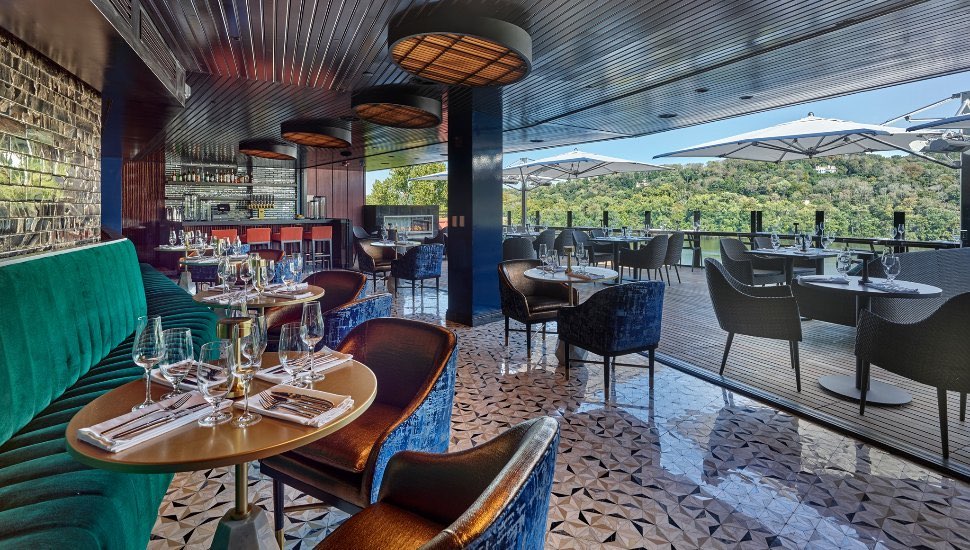 The interior of Odette's Restaurant and Lounge.