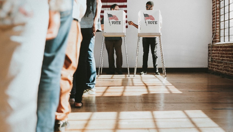 Polling place on Election day