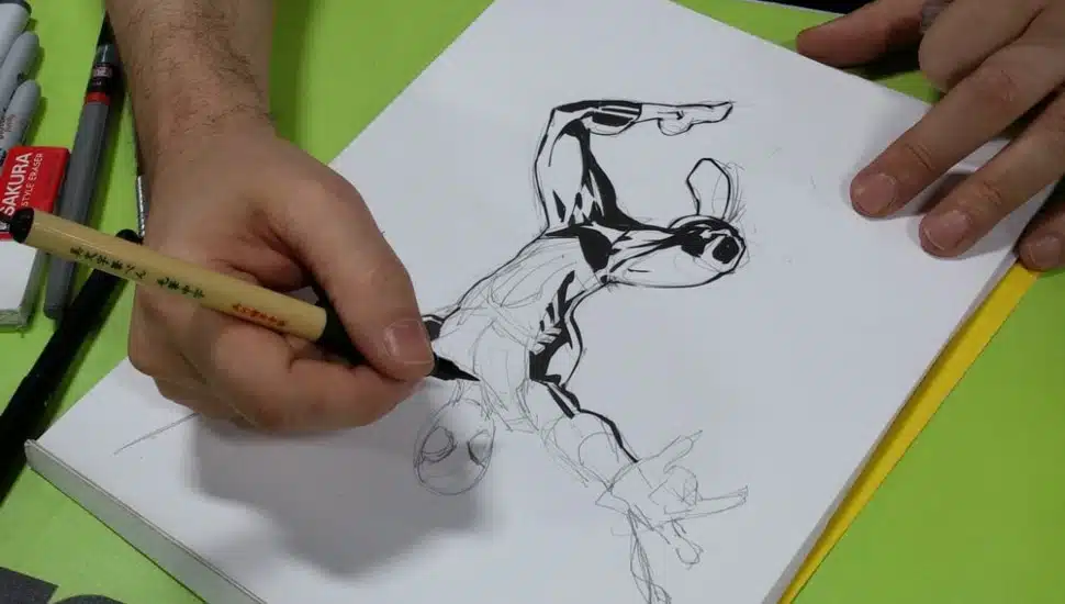 Scott Hanna spider-man sketch.