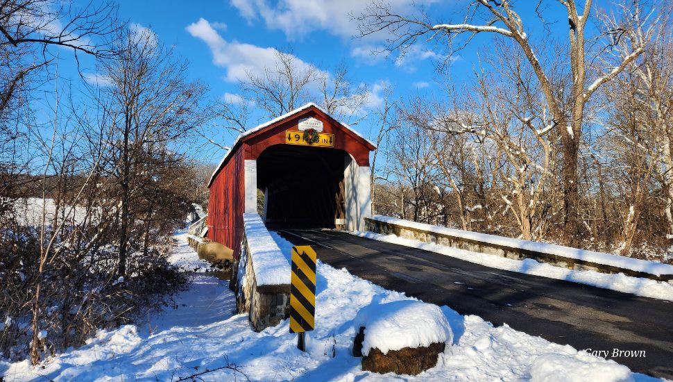Solebury Township's Van Sandt Covered Bridge.