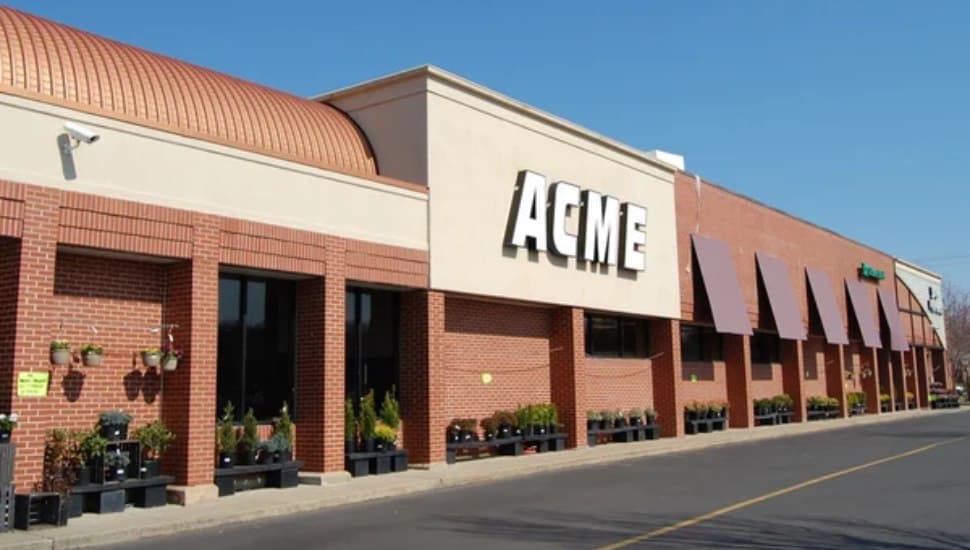 The exterior of Acme Markets' Doylestown store.