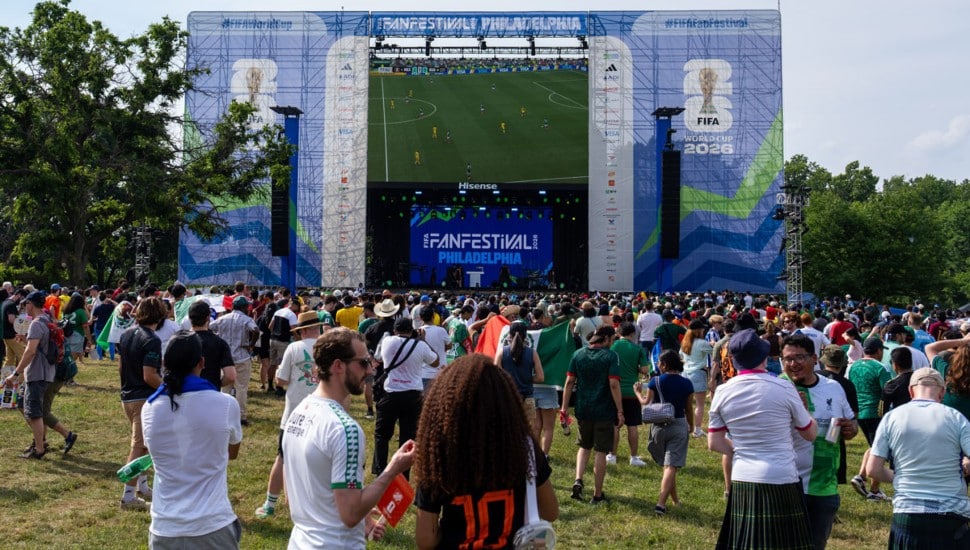 Fans gather at Philadelphia's FIFA Fan Festival, part of the state's push to turn World Cup excitement into a statewide tourism boost.