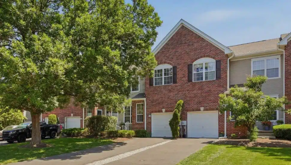 A residential street in Upper Makefield, the Bucks County municipality with the highest median household income in the county at $212,768.